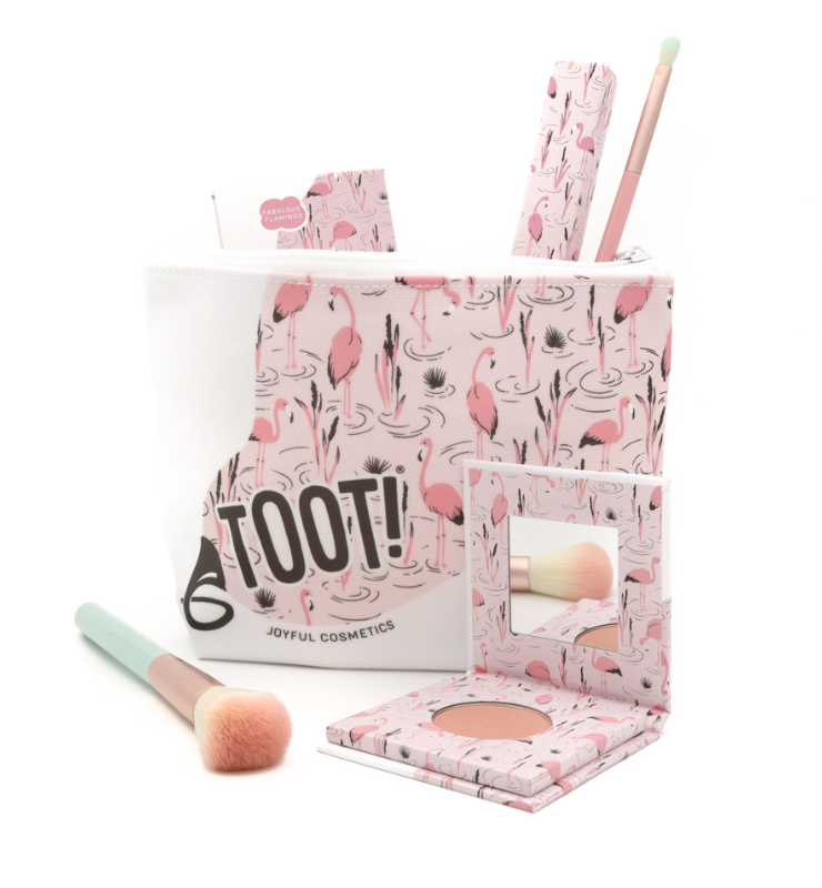 Toot! Blushing Flamingo Blush Bag Set