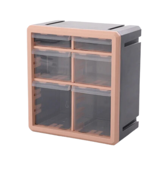 Hexa Cube Storage Box Pink/Gray