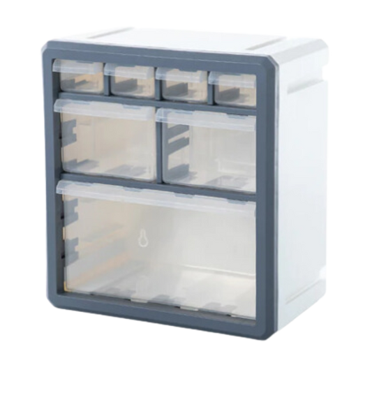 Hepta Cube Storage Box Gray/White