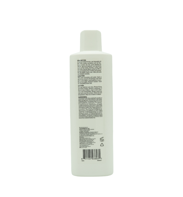 TouchPaw Nutritive: Flea & Tick Control Pets Shampoo (600ml)