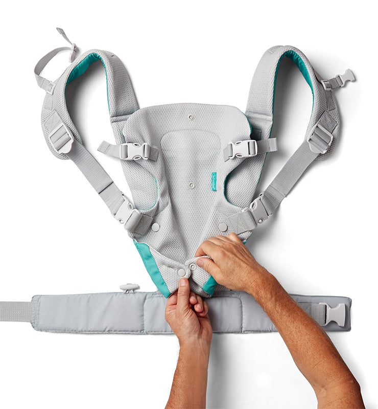 Infantino Flip 4-In-1 Light & Airy Convertible Carrier (Light Grey)