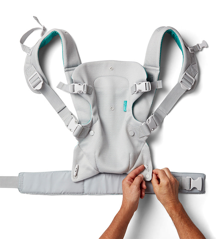 Infantino Flip 4-In-1 Light & Airy Convertible Carrier (Light Grey)