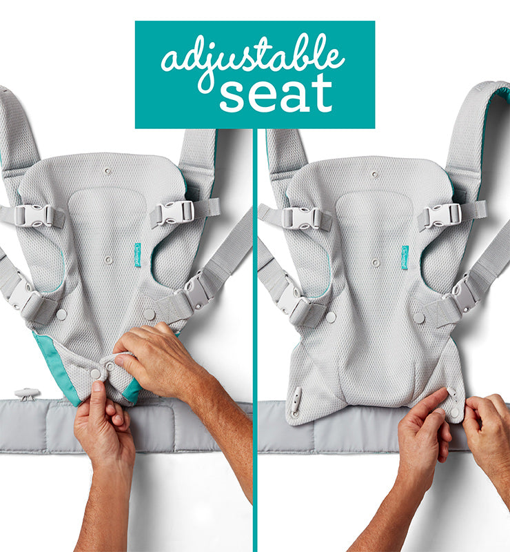 Infantino Flip 4-In-1 Light & Airy Convertible Carrier (Light Grey)