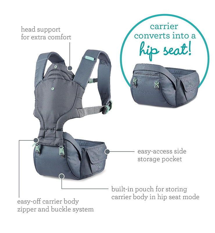 Infantino Hip Rider Plus 5-in-1 Hip Seat Carrier