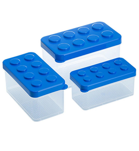 Shimoyama Lego Box Set of 3 - Blue
