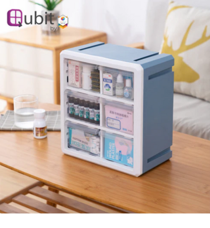 Hexa Cube Storage Box Gray/White