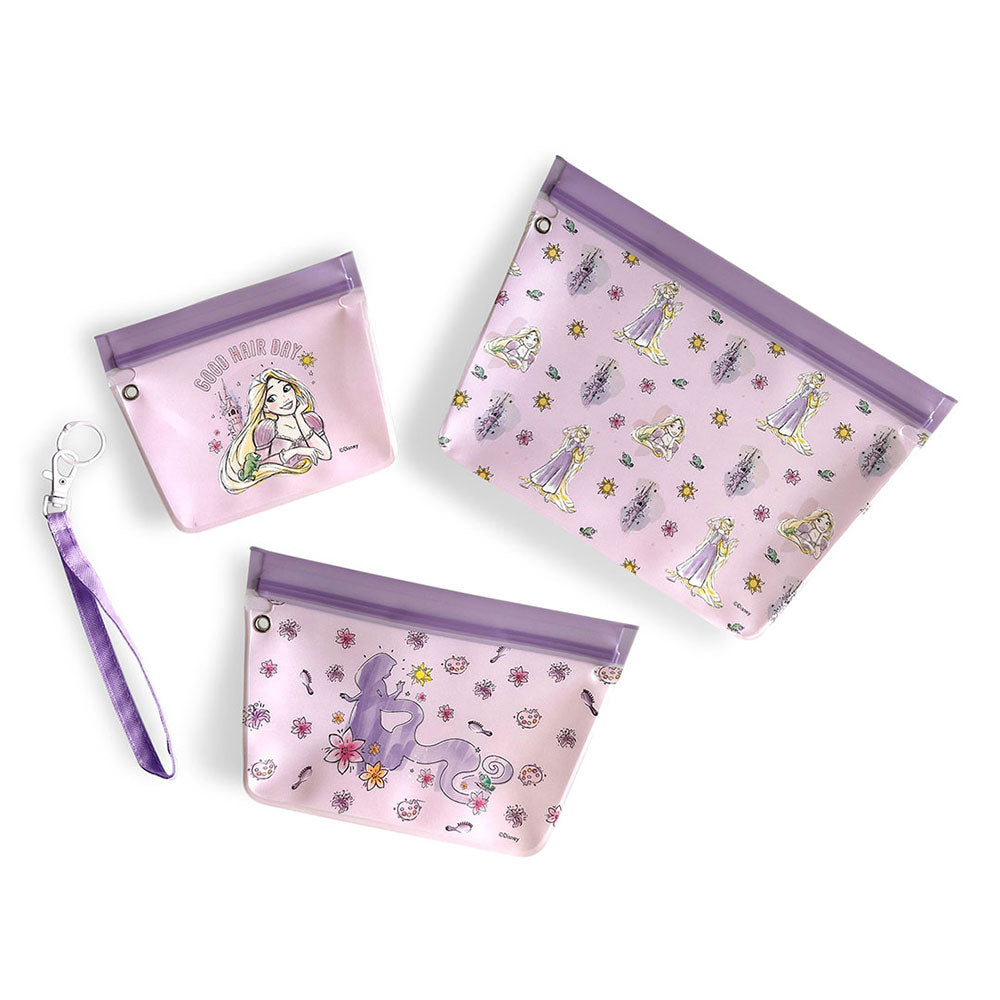 Zippies Lab Disney Princess Dream It 3pc Standup Pouch Set (w/ Detachable Strap)