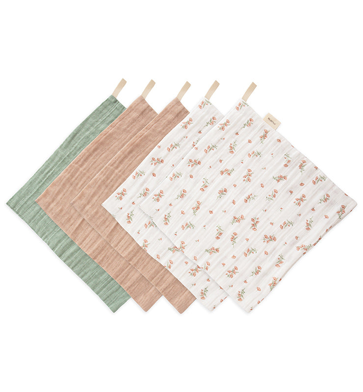 Mushie Muslin Washcloth 5-Pack