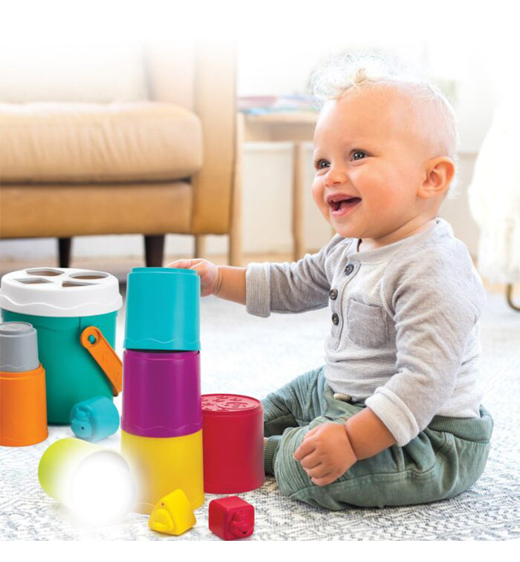Infantino Shape Sorting Stack 'N Nest Buckets