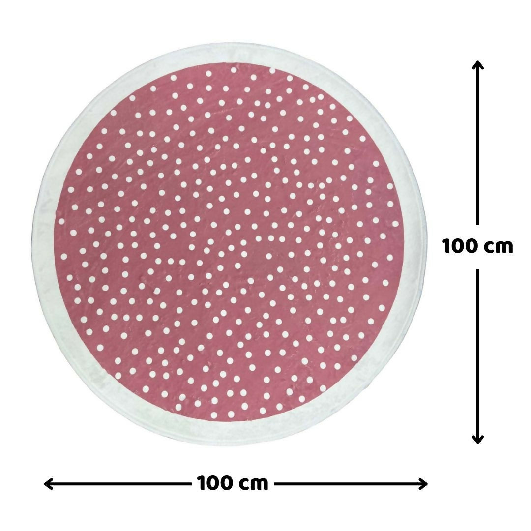 Jhess Kids Round Carpet - Pink - Dim - 1