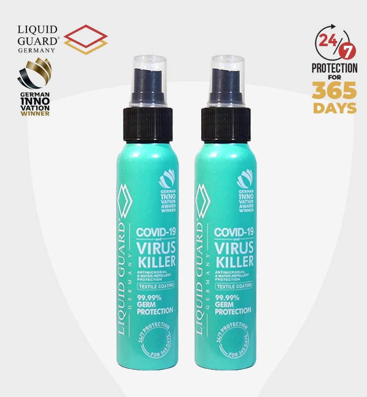 Liquid Guard Germany Anti-Mold/Anti-Virus Protection: Textile Coating (100ml, 2 bottles)