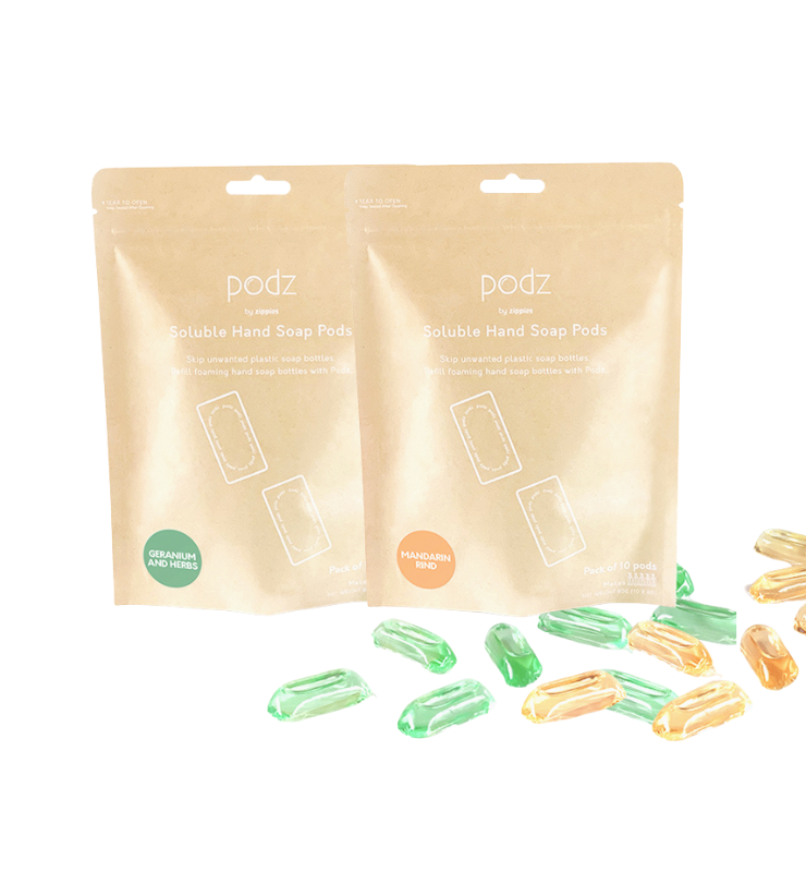 Podz Soluble Hand Soap Pods (Pouch of 10s)