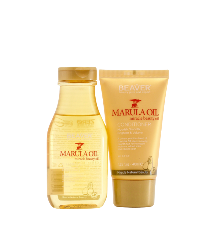 Beaver Beauty Marula Oil Shampoo and Conditioner