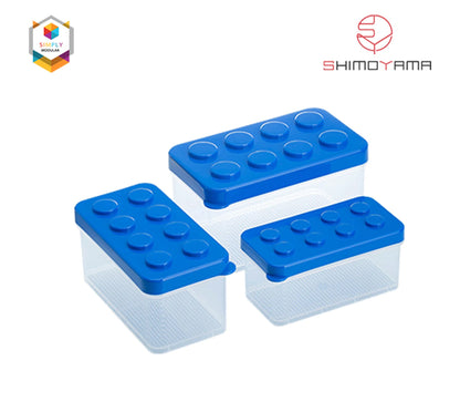 Shimoyama Lego Box Set of 3 - Blue