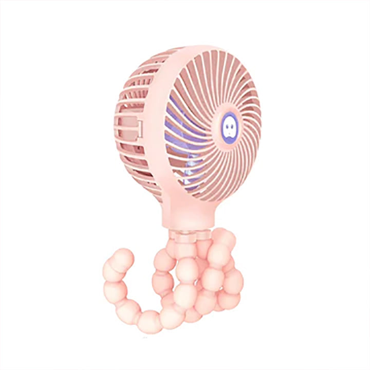 Octopi 3-Speed Portable Multi-Position Fan (2022 Upgraded Version): Pink