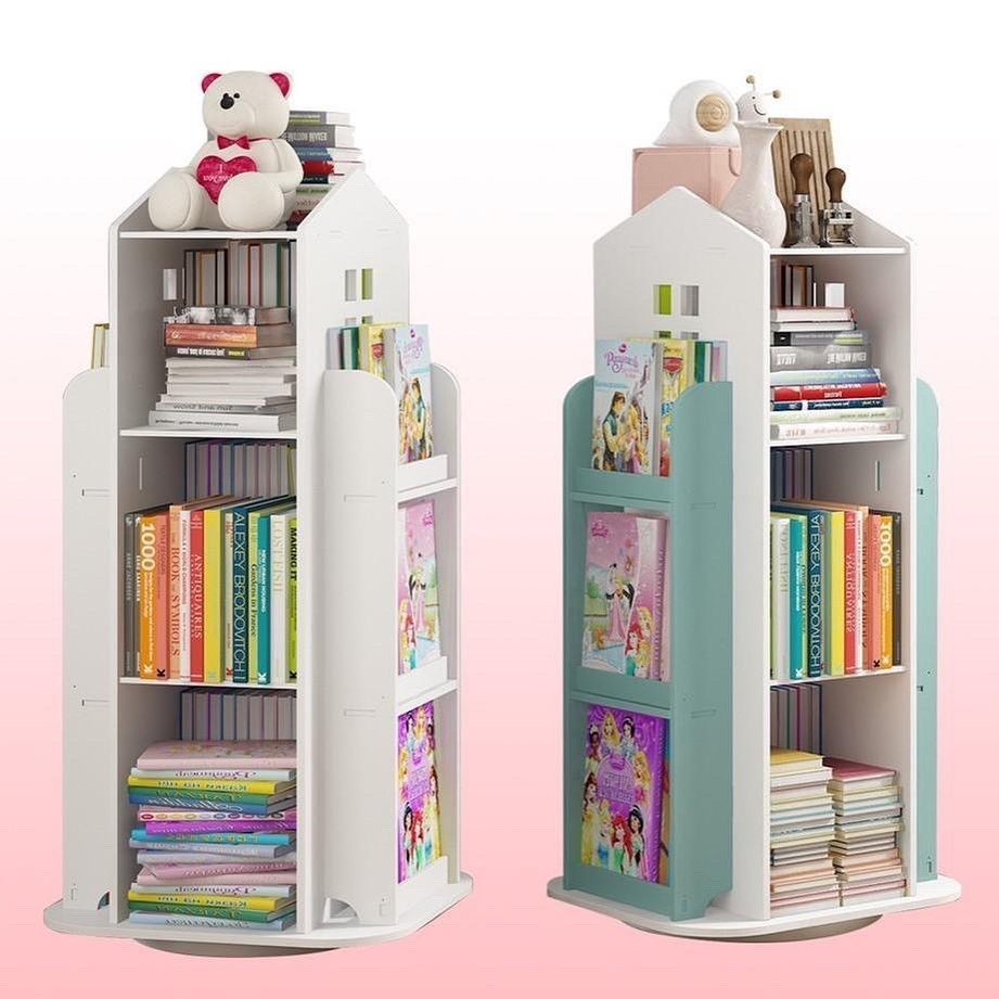Lorwyn Kids Rotating Bookshelf by Hamlet Kids Room: White