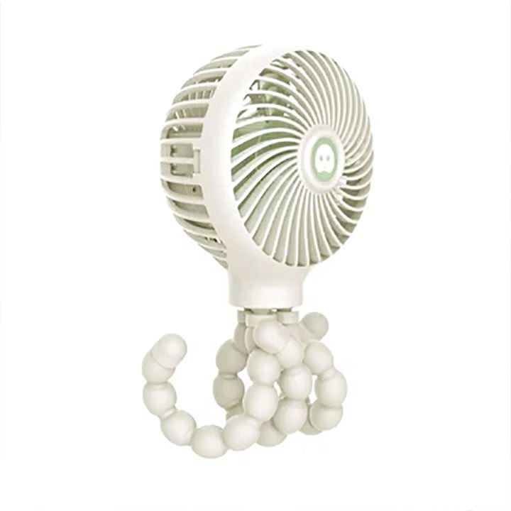 Octopi 3-Speed Portable Multi-Position Fan (2022 Upgraded Version): Vanilla Cream
