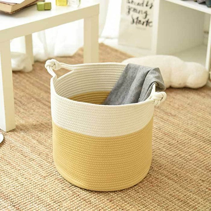Epityr Kids Basket by Hamlet Kids Room: Yellow Dual Color