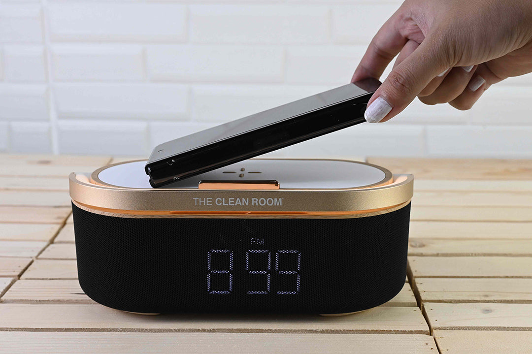 The Clean Room Oomph Bluetooth Speaker with Wireless Charging Pad