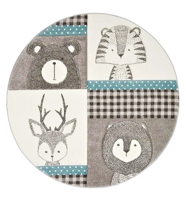 Akrasa Kids Round Carpet by Hamlet Kids Room