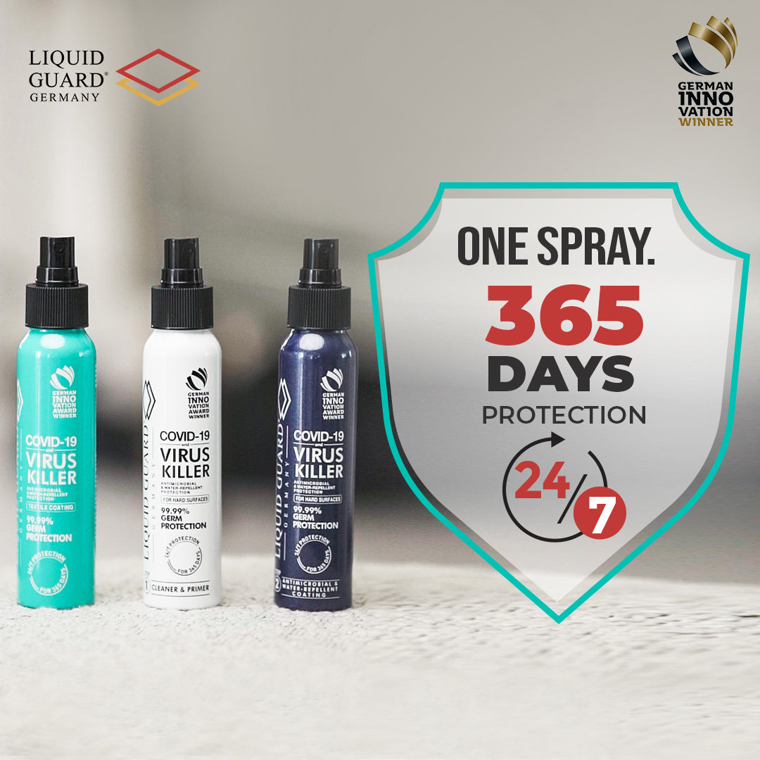 Liquid Guard Germany Anti-Mold/Anti-Virus Protection: Textile Coating (100ml, 2 bottles)