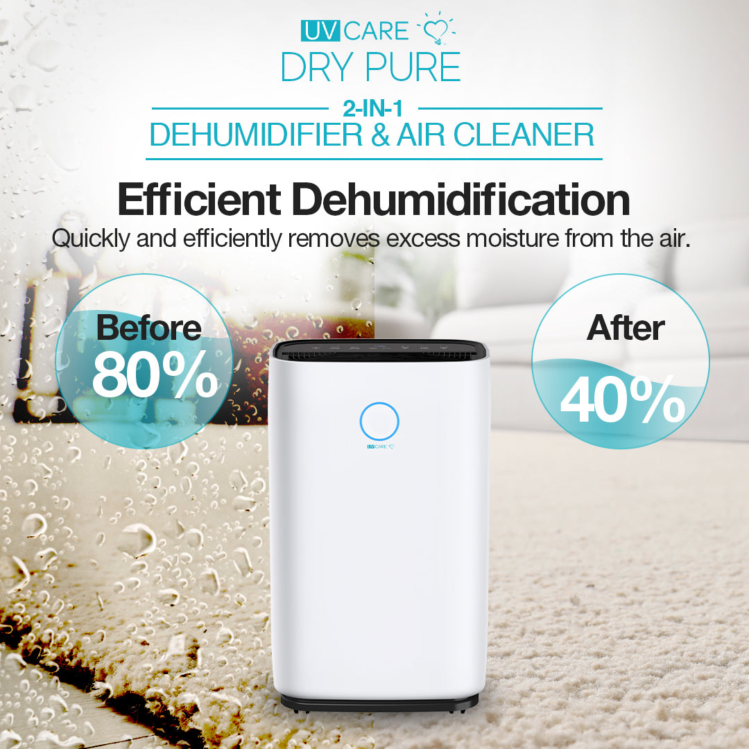 10% OFF ON PRE-ORDERS: UV Care Dry Pure 2-in-1 Dehumidifier & Air Cleaner: 12L