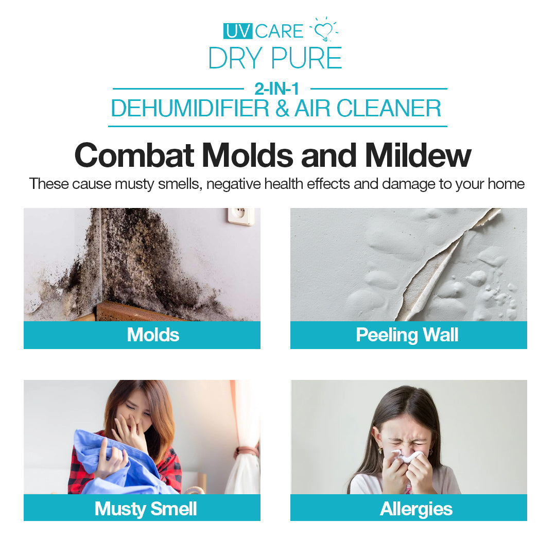 10% OFF ON PRE-ORDERS: UV Care Dry Pure 2-in-1 Dehumidifier & Air Cleaner: 12L