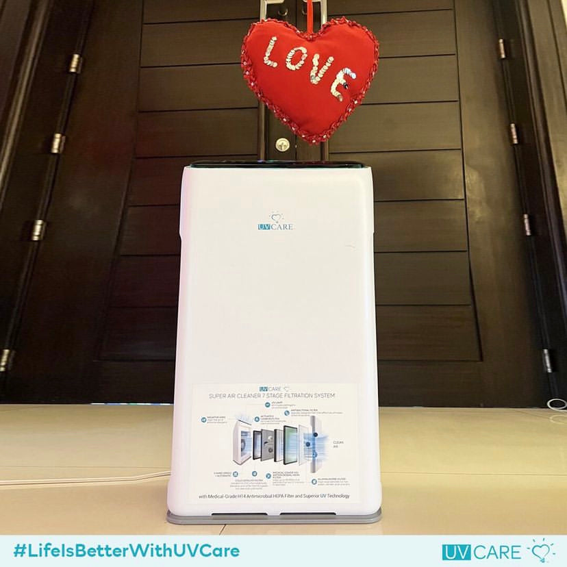 UV Care Super Air Cleaner w/ Medical Grade HEPA Filter & ViruX