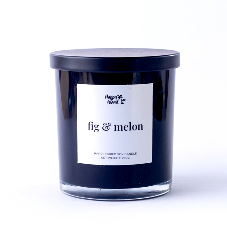 Happy Island Fig & Melon Soy Candle: 10oz