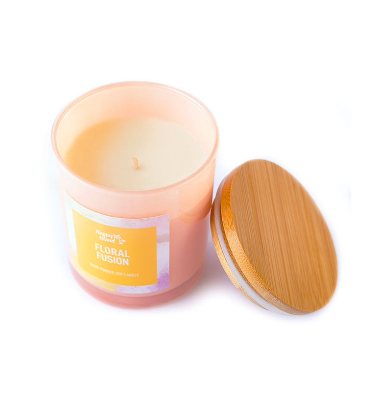 Happy Island Floral Fusion Soy Candle: 10oz