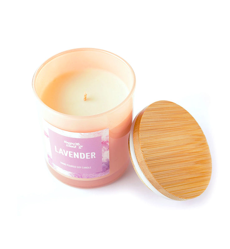 Happy Island Lavender Soy Candle: 10oz