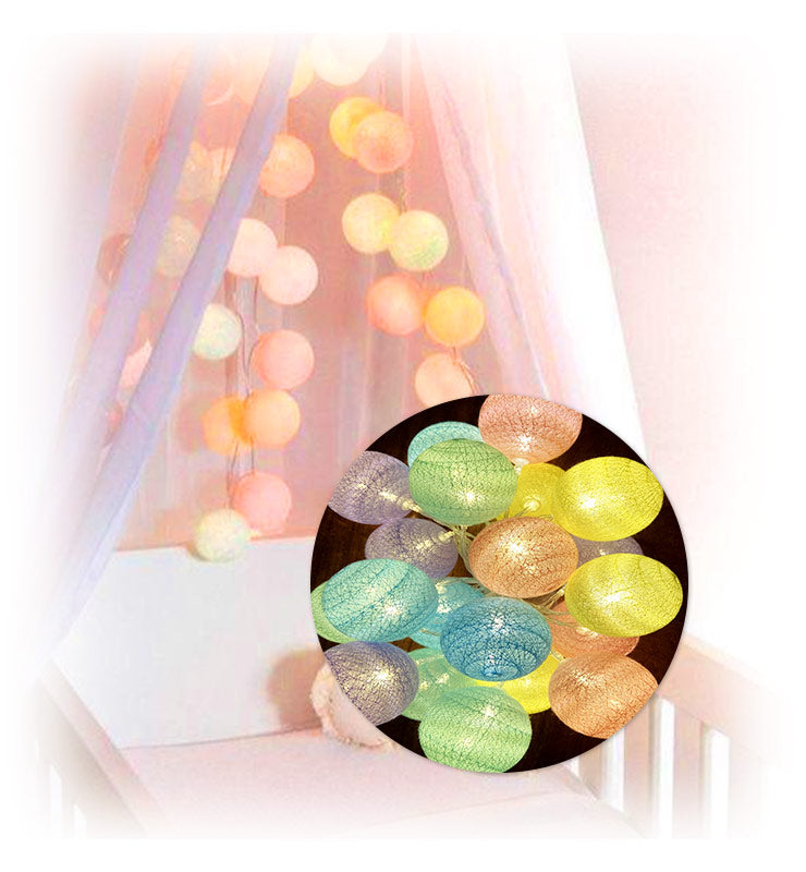 Lyra Yarn String Lights by Hamlet Kids Room