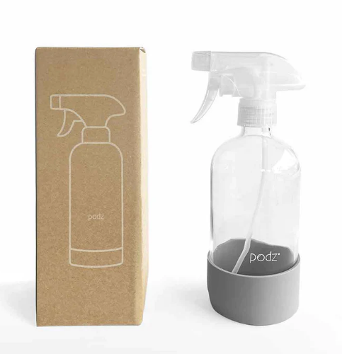 Podz Cleaning Glass Spray Bottle with Silicon Protector (500ml)