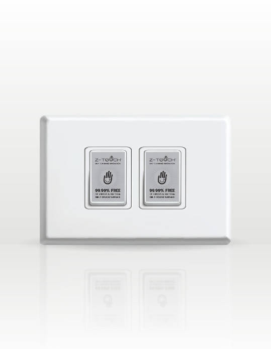 Z-Touch Light Switch Antimicrobial Pad: Disinfection Sheet Version 2