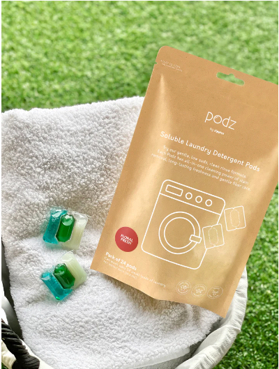 Podz Soluble Laundry Detergent Pods: Floral Fresh (24s)