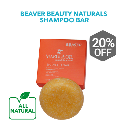 Beaver Beauty Naturals Shampoo Bar: Marula Oil Shampoo Bar (100g)