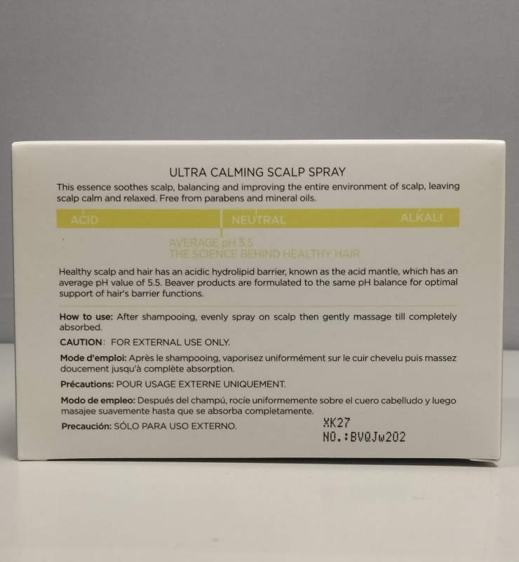 Beaver Professional Scalplife Botanical: Scalp Therapy Ultra Calming Scalp Spray (10ml x 12pcs/box)