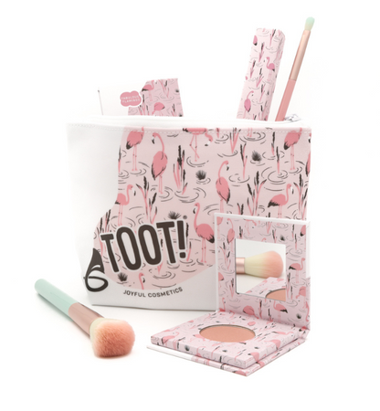 Toot! Blushing Flamingo Blush Bag Set