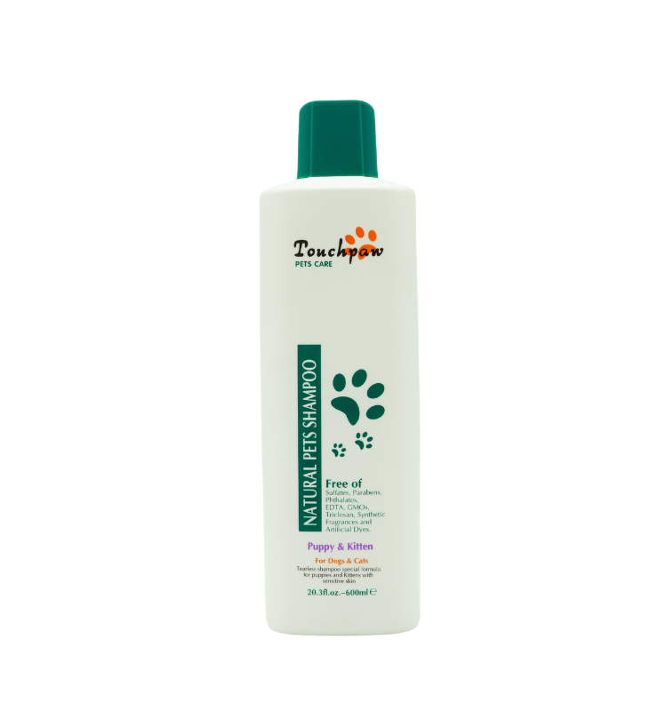 TouchPaw Natural: Tearless Puppy & Kitten Shampoo (600ml)