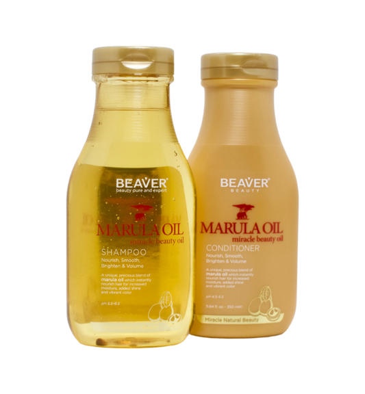 Beaver Beauty Marula Oil Shampoo and Conditioner