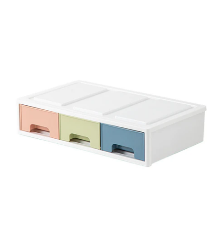 Qubit Level Trio Mini Storage Drawer Organizer Multicolor