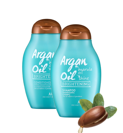 Just K Argan Oil & Marula Oil Brightening Shampoo and Conditioner (350ml)