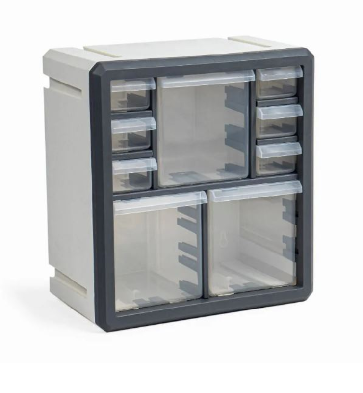 Nona Cube Storage Box Gray/White