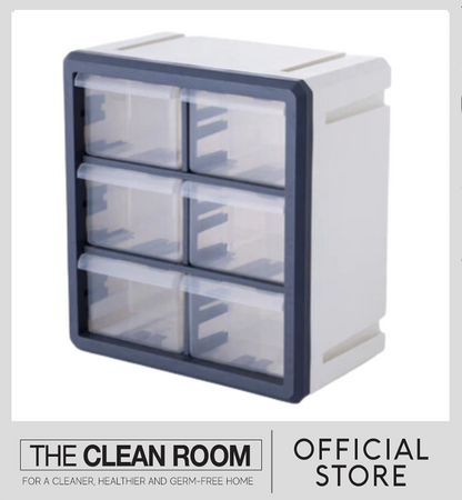 Hexa Cube Storage Box Gray/White
