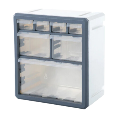 Hepta Cube Storage Box Gray/White