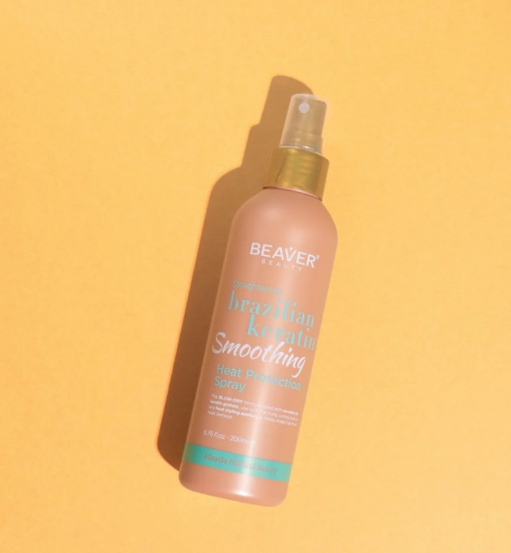 Beaver Beauty Brazilian Keratin Smoothing Heat Protection Spray (200ml)