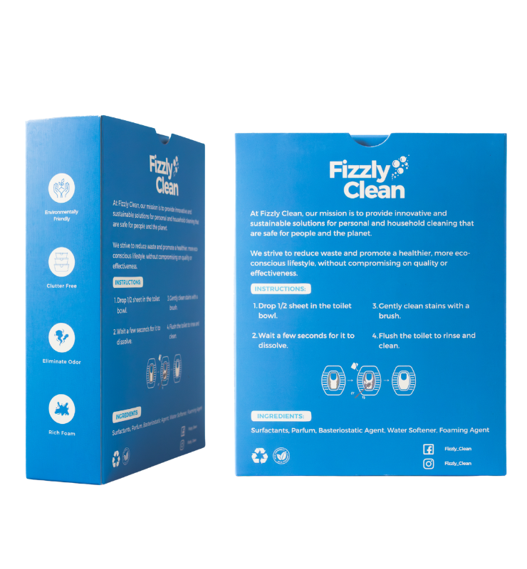 Fizzly Clean's Toilet Cleaning Sheets