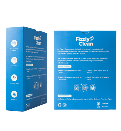 Fizzly Clean's Toilet Cleaning Sheets