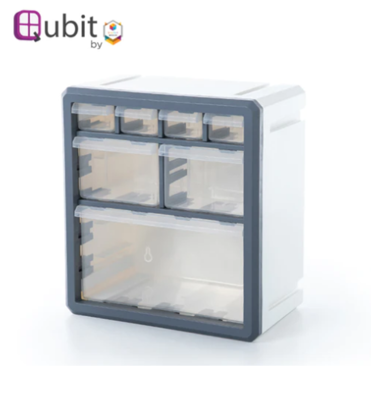 Hepta Cube Storage Box Pink/Gray