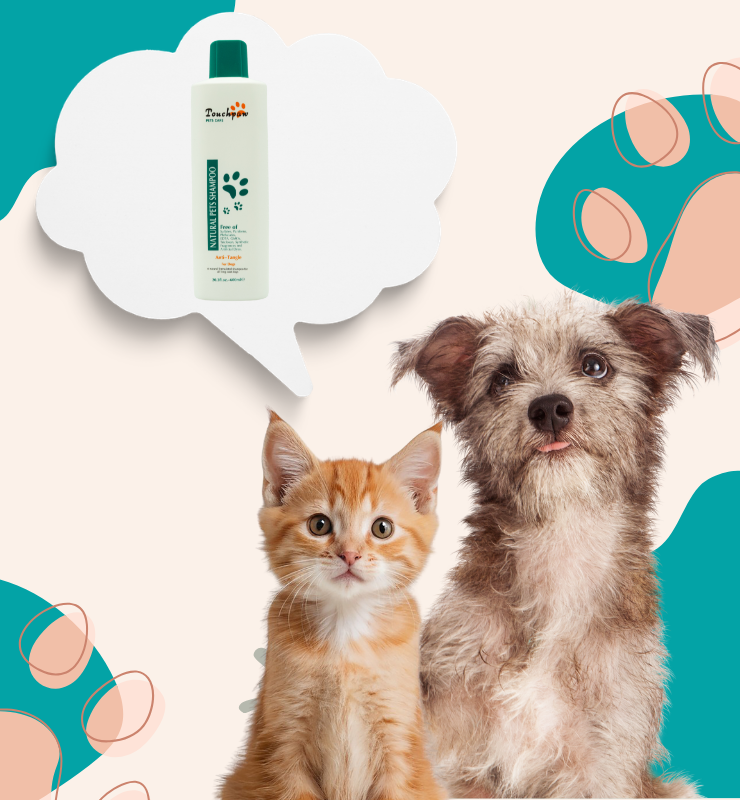 TouchPaw Natural: Anti Tangle Conditioning Shampoo (600ml)